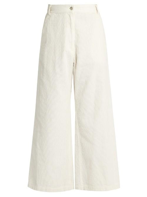 Rachel Comey Bishop Wide-leg Cropped Corduroy Trousers