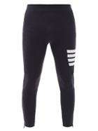 Matchesfashion.com Thom Browne - Four-bar Stripe Technical Compression Tights - Mens - Dark Grey