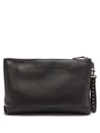 Valentino Garavani - Rockstud Grained-leather Pouch - Mens - Black