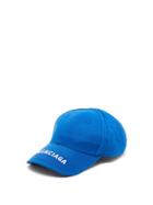 Matchesfashion.com Balenciaga - Logo-embroidered Cotton-twill Cap - Mens - Blue