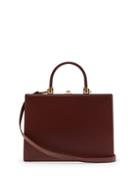 Matchesfashion.com Rodo - Frame Top Handle Leather Bag - Womens - Brown