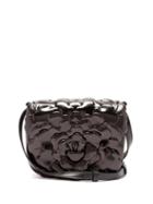 Matchesfashion.com Valentino Garavani - Atelier Petal-effect Leather Bag - Womens - Black
