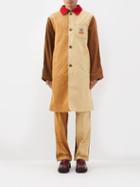 Marni X Carhartt - X Carhartt Wip Colour-blocked Canvas-corduroy Coat - Mens - Tobacco