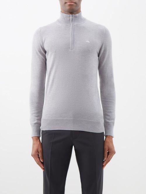 J.lindeberg - Kian Merino Golf Sweater - Mens - Grey