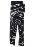 Matchesfashion.com Loewe Paula's Ibiza - Tie-dyed Wrap Cotton-blend Trousers - Womens - Blue White