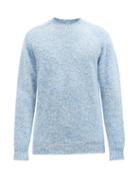 Howlin' - Shaggy Bear Crew-neck Wool Sweater - Mens - Light Blue