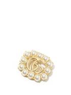 Matchesfashion.com Gucci - Gg Pearl-embellished Brooch - Womens - Pearl