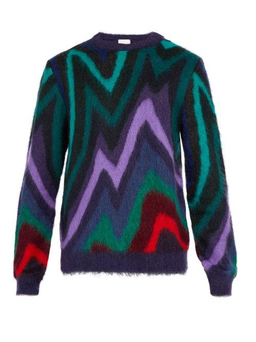 Matchesfashion.com Paul Smith - Dreamer Stripe Mohair Blend Sweater - Mens - Multi