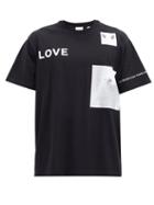 Matchesfashion.com Burberry - Panda-print Cotton T-shirt - Mens - Black