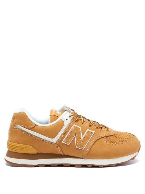 Matchesfashion.com Junya Watanabe - X New Balance 574 Suede Trainers - Mens - Beige