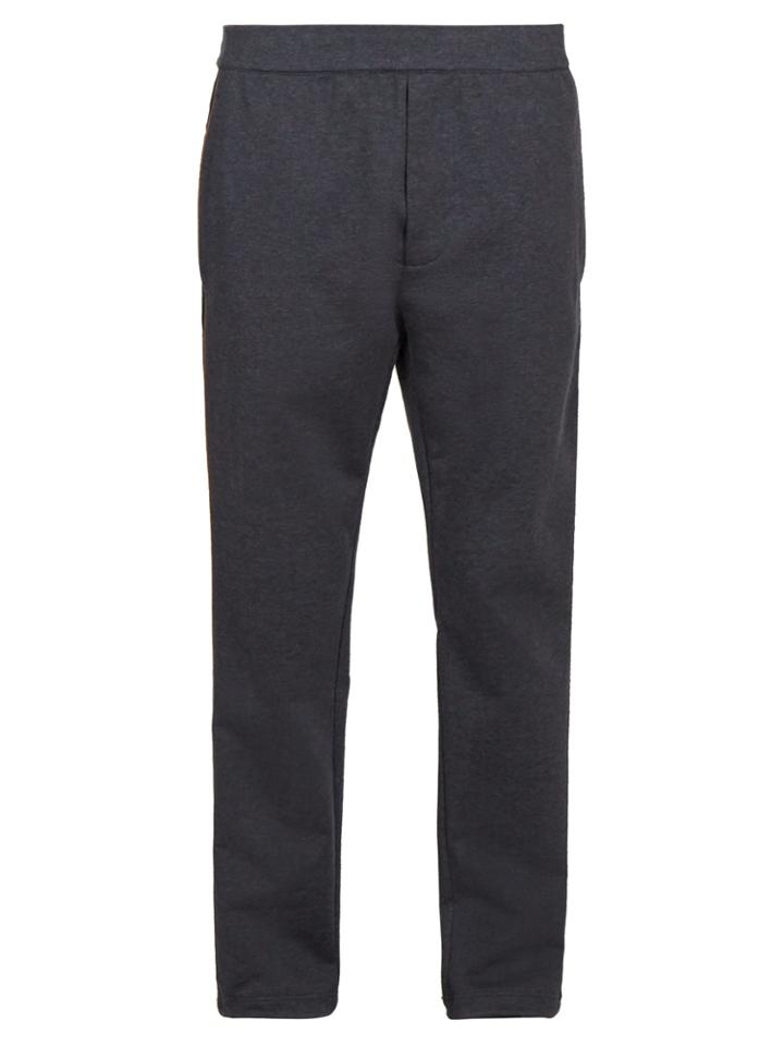 Prada Contrast Panel Jersey Track Pant