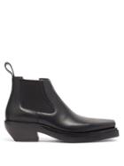 Matchesfashion.com Bottega Veneta - Bv Lean Leather Ankle Boots - Mens - Black
