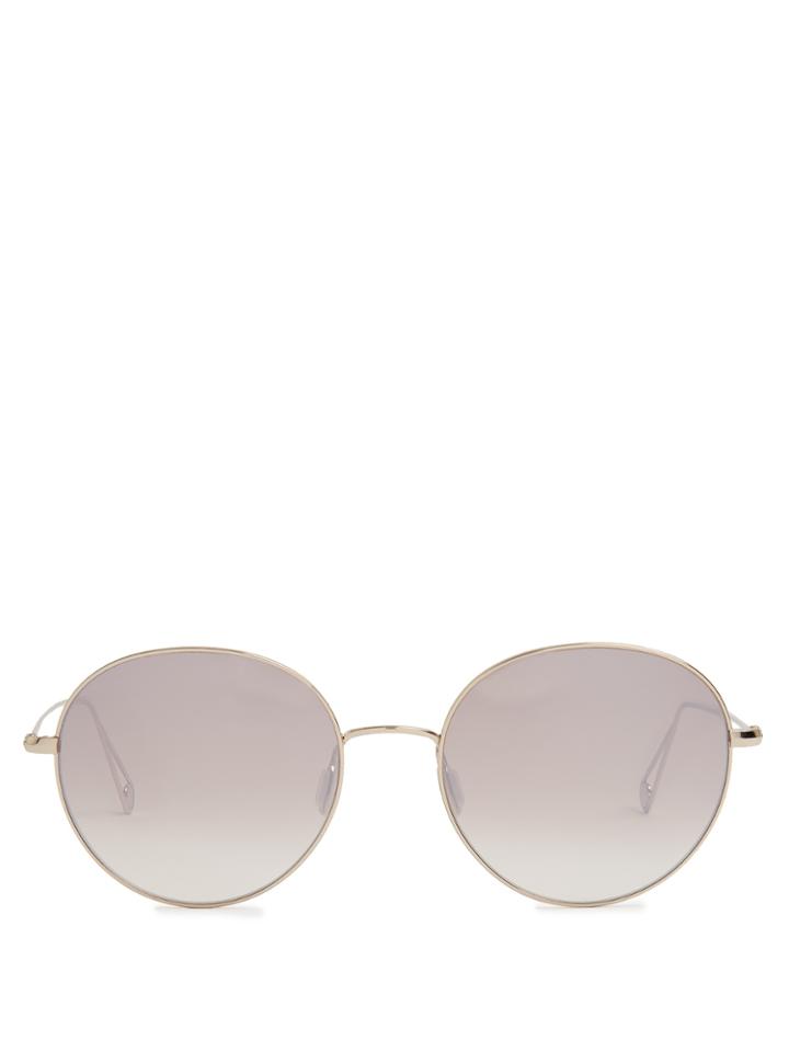 Garrett Leight Valencia 54 Round-frame Sunglasses