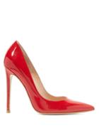 Matchesfashion.com Gianvito Rossi - Gianvito 105 Patent Leather Pumps - Womens - Red