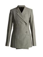 Helmut Lang Tailored Wool And Mohair Blend Blazer