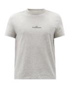 Mens Rtw Maison Margiela - Logo-embroidered Cotton-jersey T-shirt - Mens - Grey