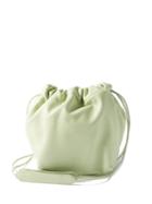 Jil Sander - Logo-debossed Leather Cross-body Bag - Womens - Light Green