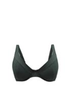 Matchesfashion.com Form And Fold - The Line Underwired D-g Bikini Top - Womens - Dark Green