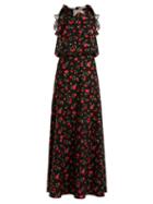 Matchesfashion.com Dodo Bar Or - Mariangela Crystal Embellished Bow Dress - Womens - Black Multi