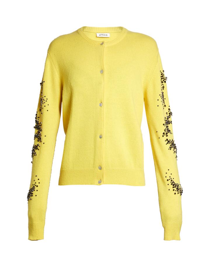 Attico Crystal-embellished Cardigan