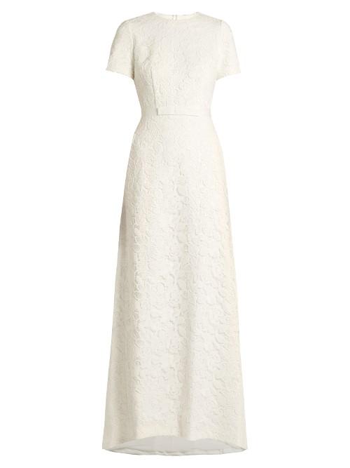 Self-portrait Rose Floral Guipure-lace Gown