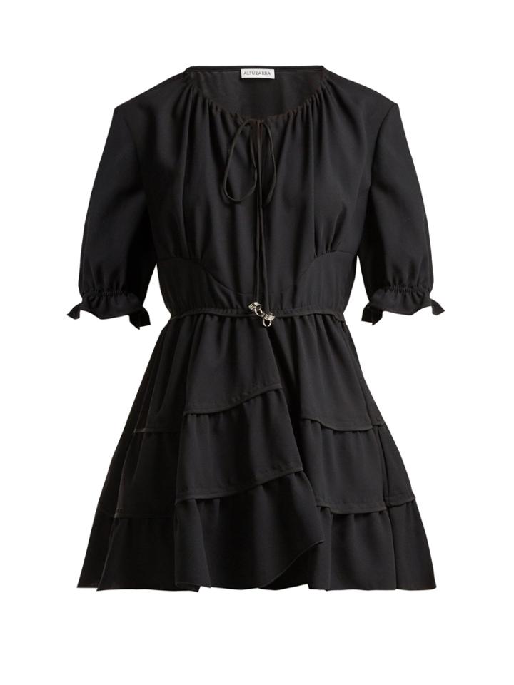 Altuzarra Kona Ruffle-trimmed Silk Crepe Blouse