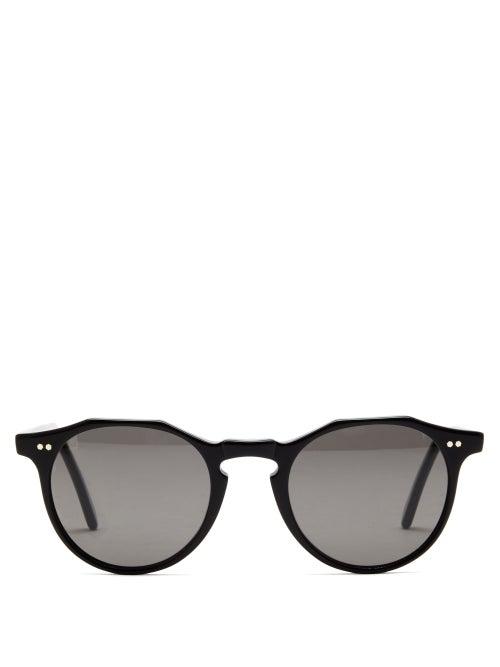 Monc - Kallio Round Bio-acetate Sunglasses - Mens - Black