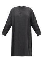 Matchesfashion.com Toogood - The Artist Washed-linen Tunic Shirt - Womens - Black