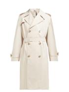 Matchesfashion.com Maison Margiela - Double Breasted Twill Trench Coat - Womens - Beige