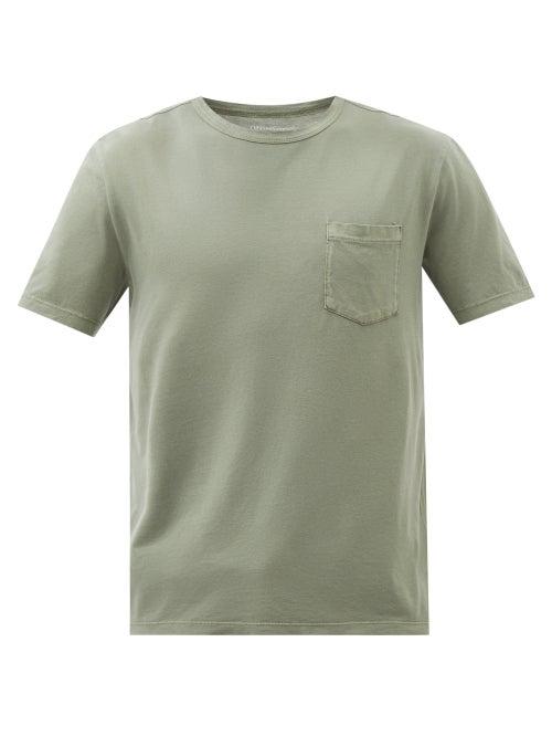 Officine Gnrale - Chest-pocket Lyocell-blend Jersey T-shirt - Mens - Green