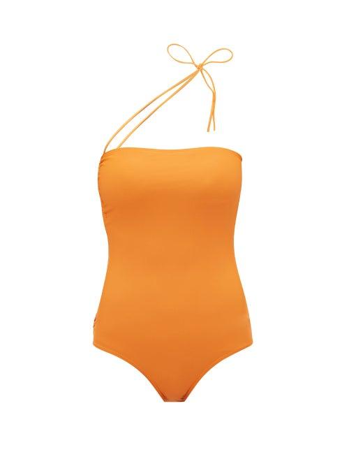 Matchesfashion.com Jacquemus - Alassio One Shoulder Swimsuit - Womens - Orange