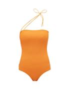 Matchesfashion.com Jacquemus - Alassio One Shoulder Swimsuit - Womens - Orange