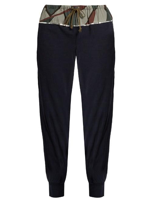 Kolor Camouflage-print Paneled Wool-blend Trousers