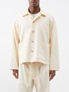 Commas - Patch-pocket Linen-blend Overshirt - Mens - Cream