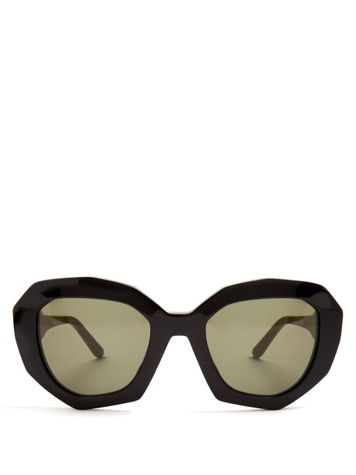 Marni Angular Cat-eye Acetate Sunglasses