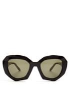Marni Angular Cat-eye Acetate Sunglasses