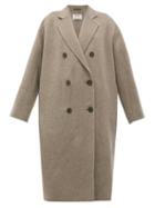 Matchesfashion.com Acne Studios - Odethe Double-breasted Wool Coat - Womens - Grey