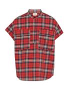 Matchesfashion.com Fear Of God - Check Brushed Cotton Flannel Shirt - Mens - Red Multi