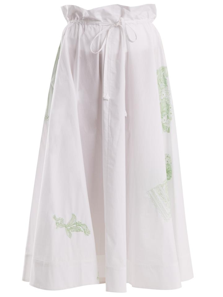 Acne Studios Hellah Pop Floral-embroidered Skirt