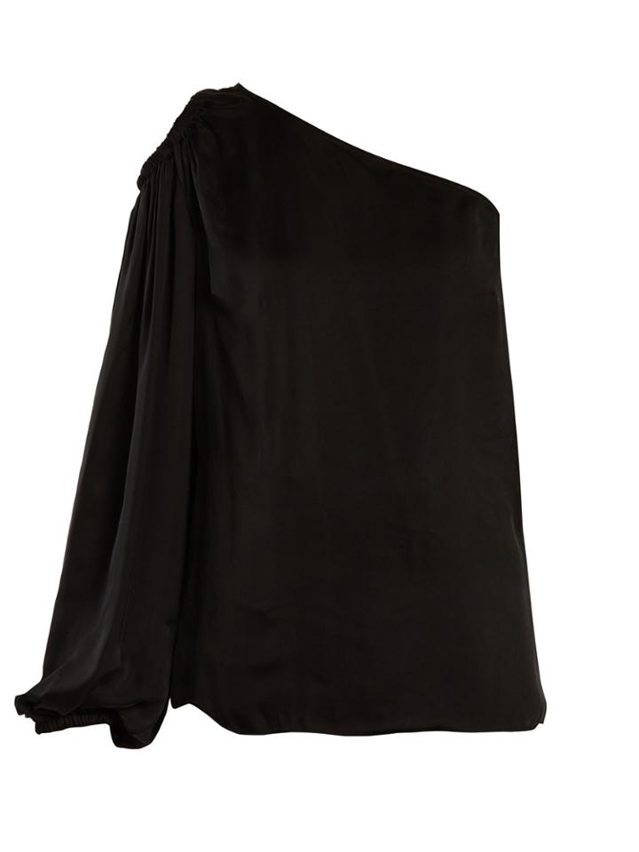 Elizabeth And James Denissa One-shoulder Satin Top