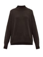 Matchesfashion.com Allude - High Neck Cashmere Sweater - Womens - Brown
