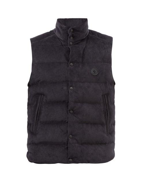 Moncler - Tib Quilted Down Gilet - Mens - Dark Navy