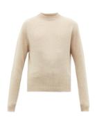 Matchesfashion.com Lemaire - Crew Neck Wool Sweater - Mens - Beige