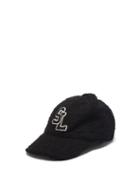 Saint Laurent - Logo-appliqu Wool-blend Boucl Tweed Cap - Womens - Black White