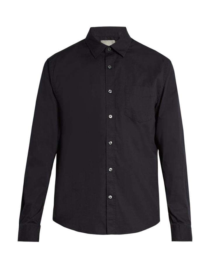 Vince Button-cuff Cotton Shirt
