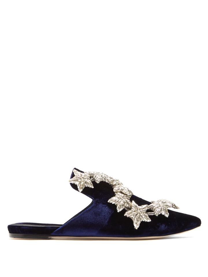 Sanayi 313 Mithra Velvet Slipper Shoes