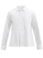 Matchesfashion.com Studio Nicholson - Patch-pocket Cotton-poplin Shirt - Mens - White