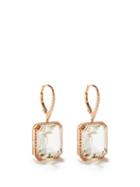 Ladies Fine Jewellery Shay - Portrait Diamond, Topaz & 18kt Rose-gold Earrings - Womens - Rose Gold