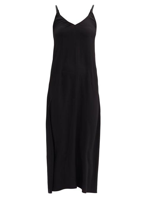 Matchesfashion.com Raey - V-neck Silk Crepe De Chine Slip Dress - Womens - Black