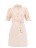 Matchesfashion.com Apiece Apart - Sabrina Cotton Poplin Mini Shirt Dress - Womens - Light Pink